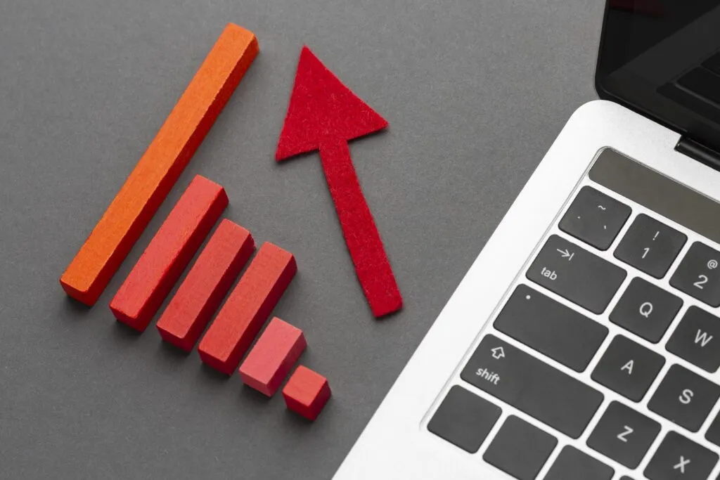 Gráfico de barras indicando aumento de custos de publicidade e inflação de CPC no Google Ads.